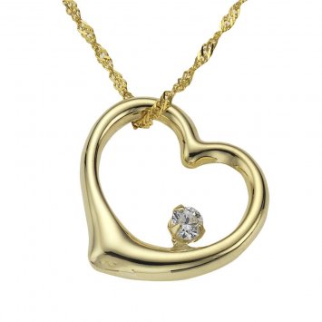 Halskette Gold 333 Herz Motiv